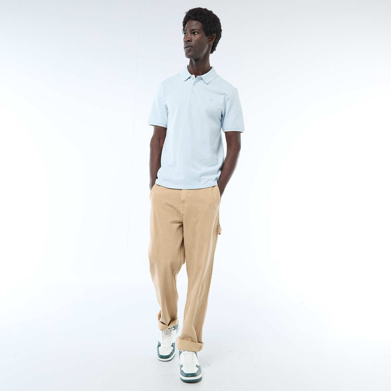 Polo en piqué  de coton