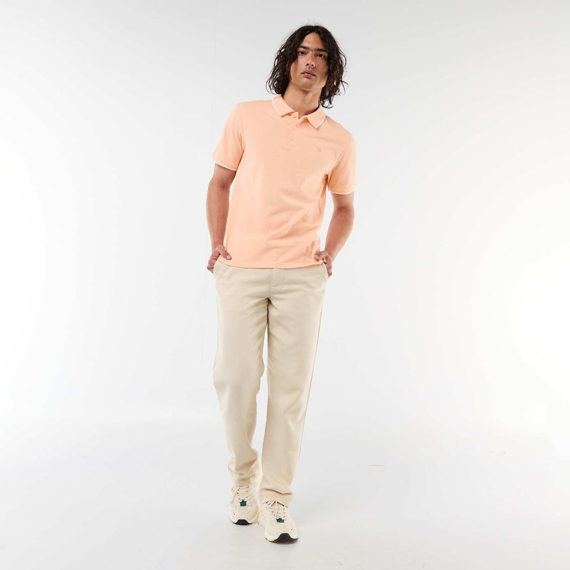 Polo en piqué  de coton