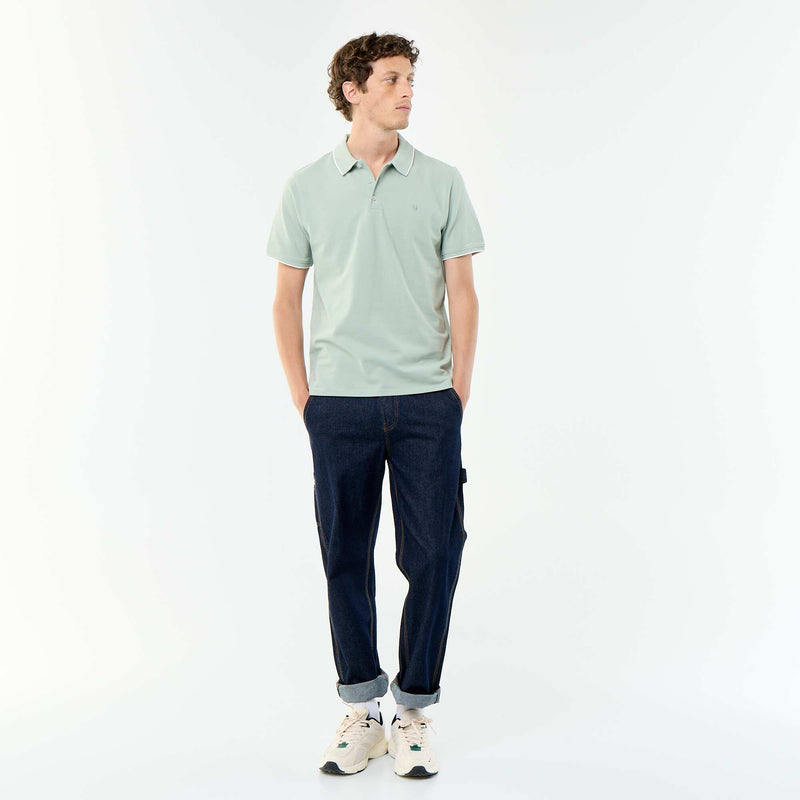 Polo en piqué  de coton