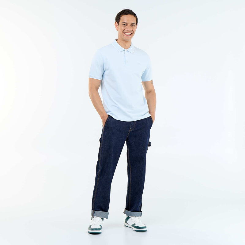 Polo en piqué  de coton
