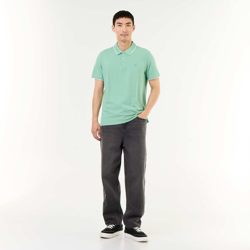 Polo en piqué  de coton