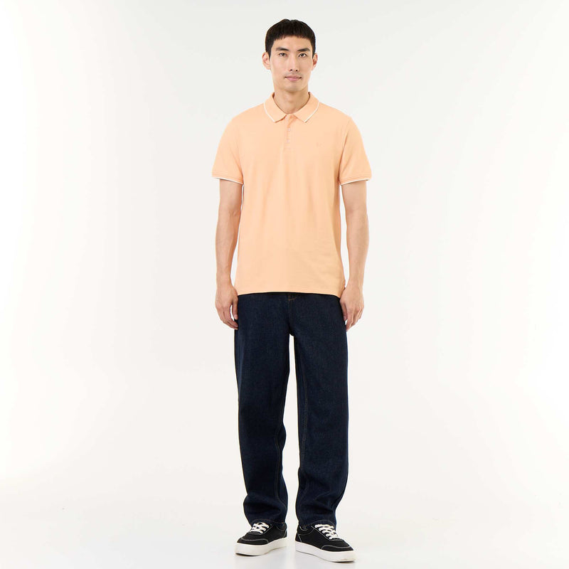 Polo en piqué  de coton