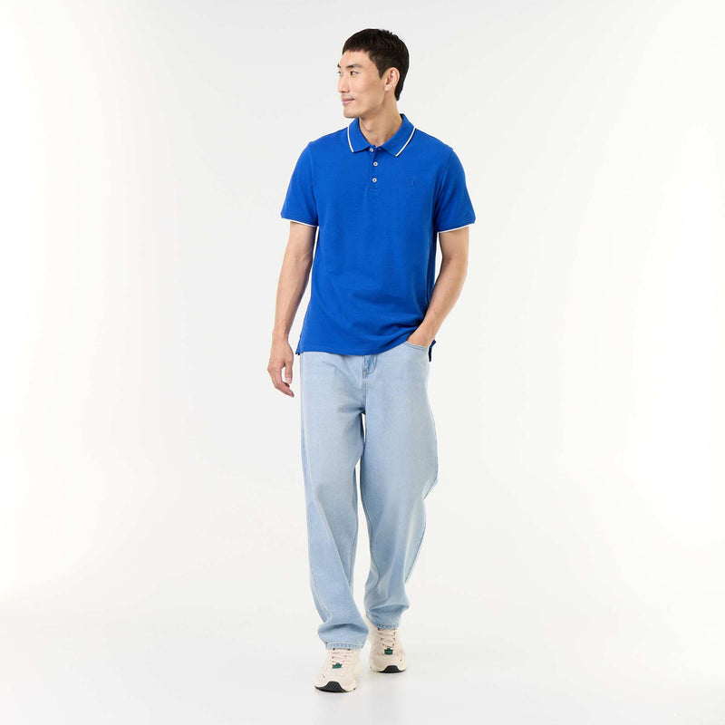Polo en piqué  de coton