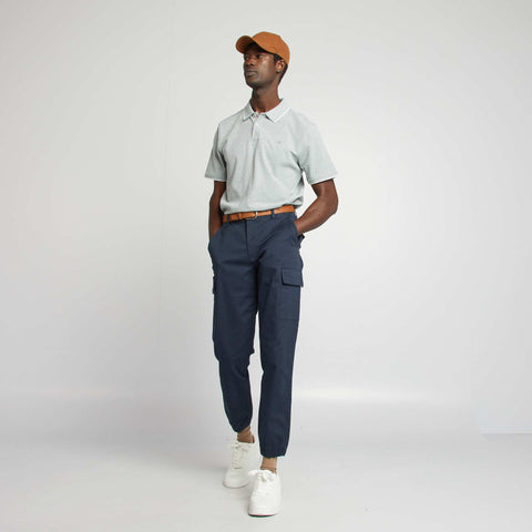 Polo en piqué  de coton