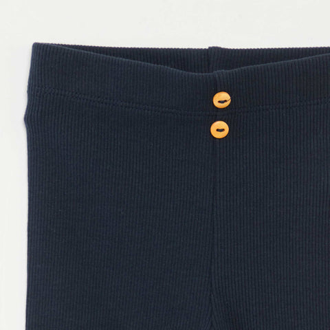 Legging côtelé avec boutons