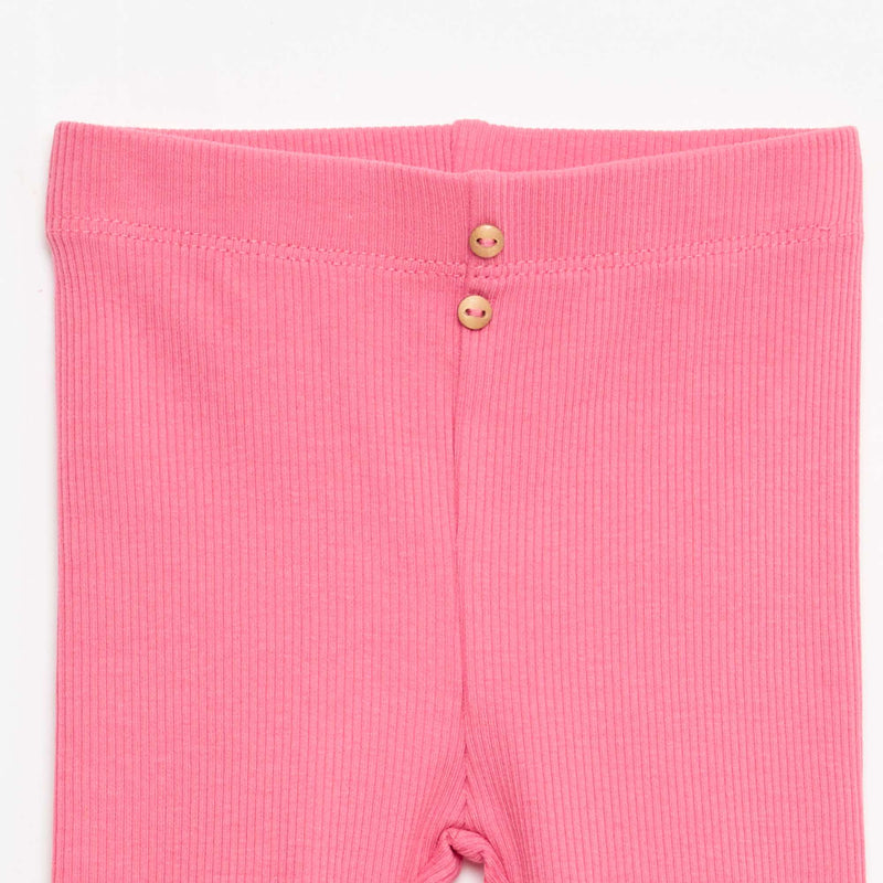 Legging côtelé avec boutons