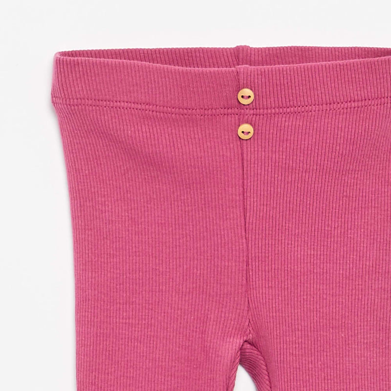 Legging côtelé avec boutons