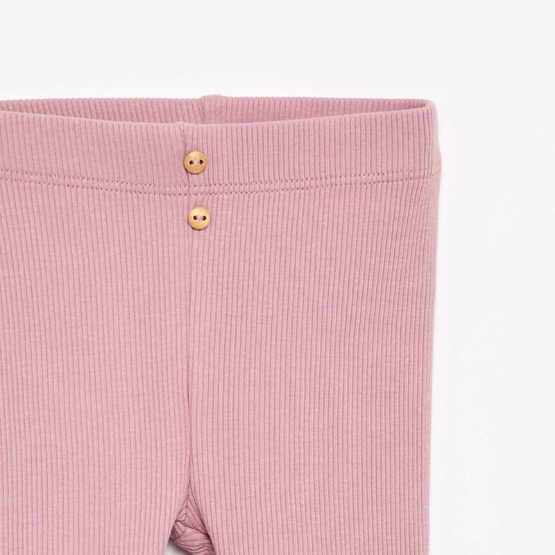 Legging côtelé avec boutons