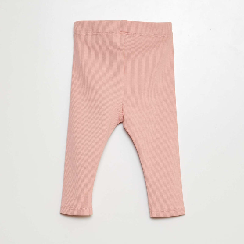 Legging côtelé avec boutons