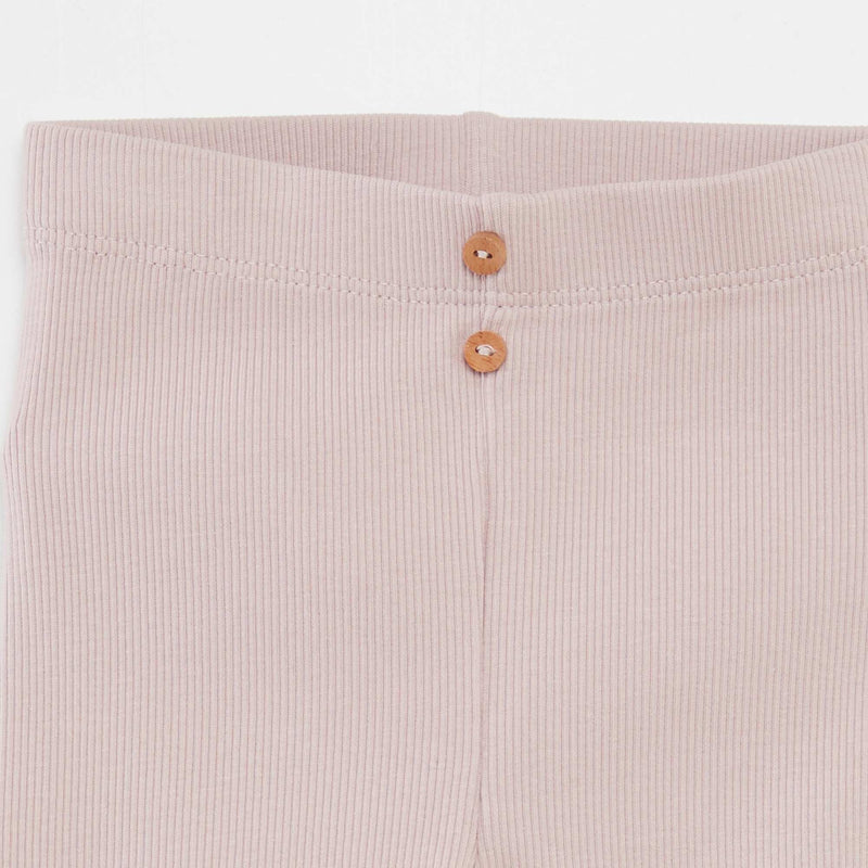 Legging côtelé avec boutons