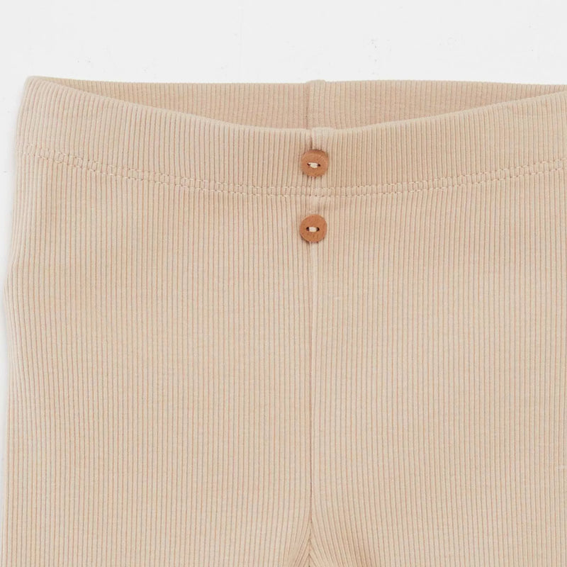 Legging côtelé avec boutons