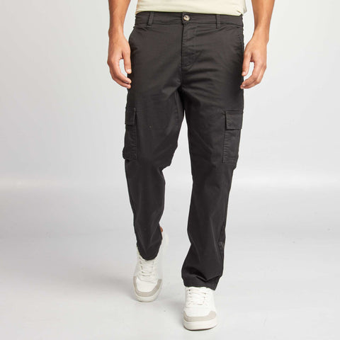 Pantalon multipoches coupe droite