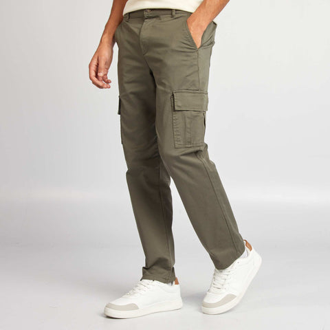 Pantalon multipoches coupe droite