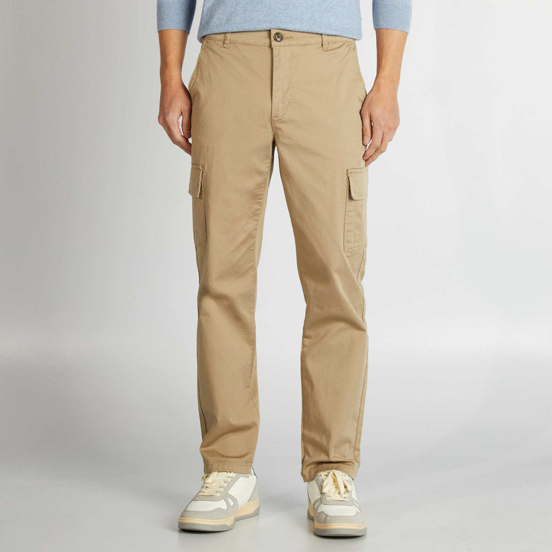 Pantalon multipoches coupe droite