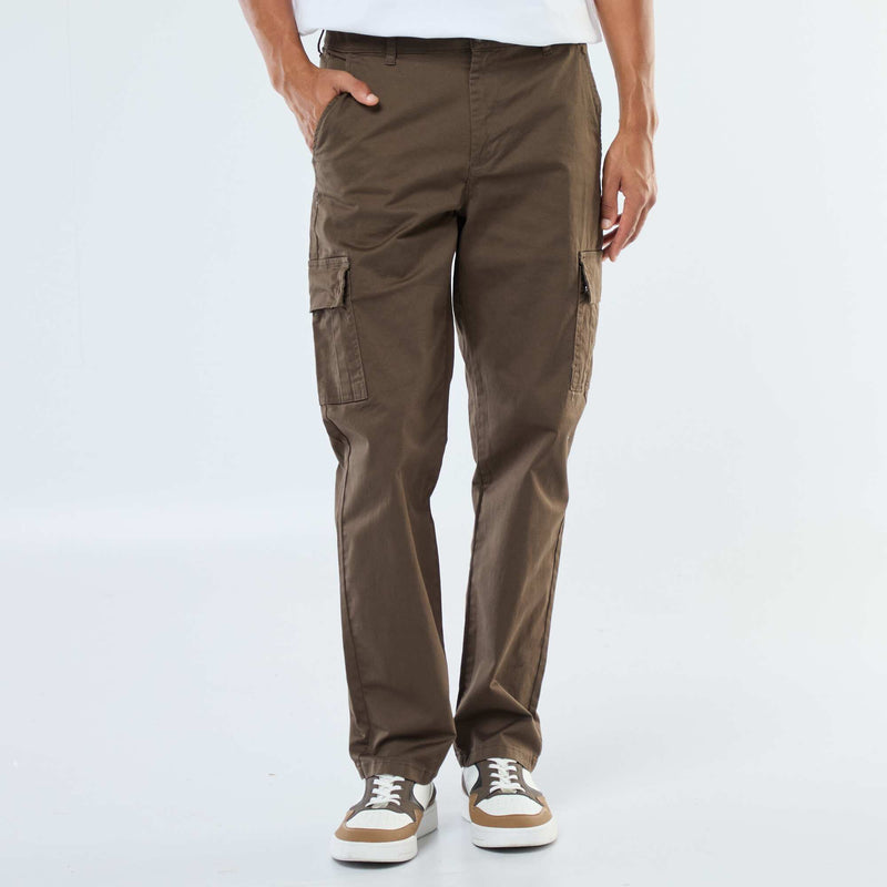 Pantalon multipoches coupe droite