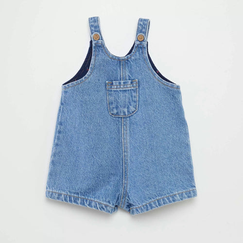 Salopette short avec poche poitrine