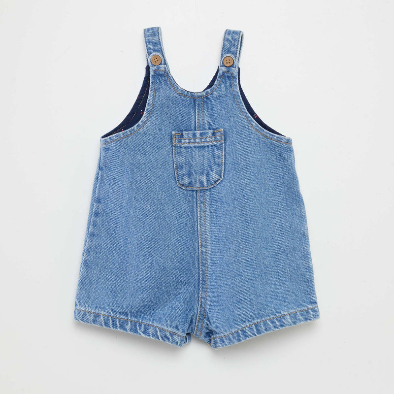 Salopette short avec poche poitrine
