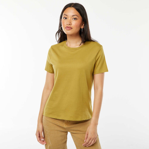 T-shirt en jersey manches courtes