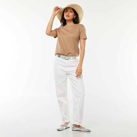 T-shirt en jersey manches courtes