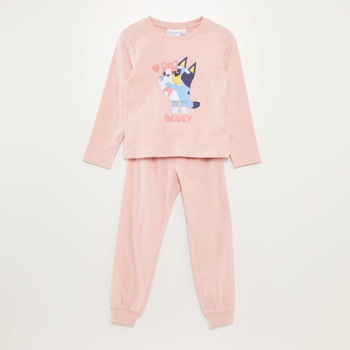 Pyjama 2 Pièces Bluey Pour Enfants - T-Shirt Et Pantalon En Velours Doux - Tailles 3 à 6 Ans - Confortable Et Chaud