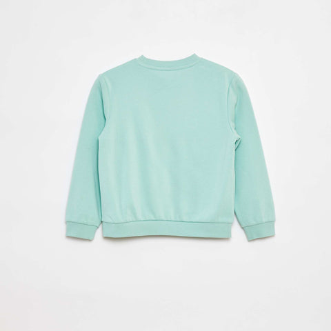 Sweat en molleton gratté uni