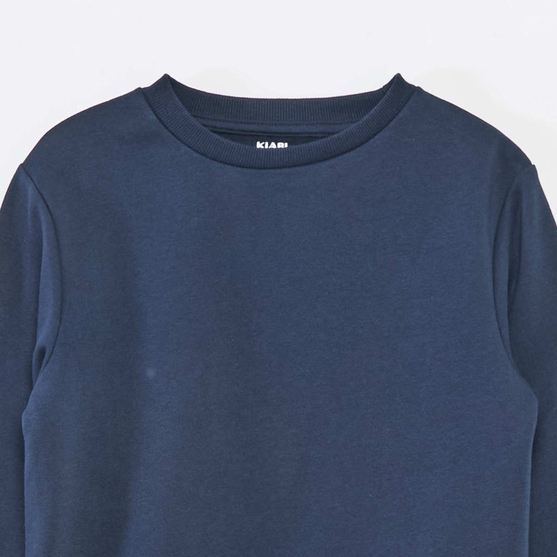 Sweat en molleton gratté uni