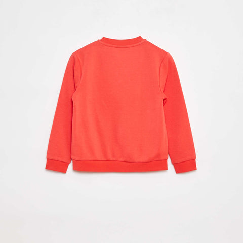 Sweat en molleton gratté uni