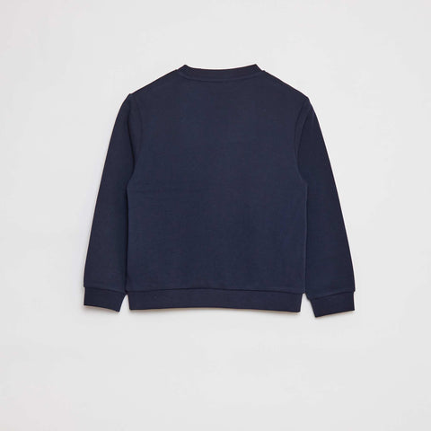 Sweat en molleton gratté uni