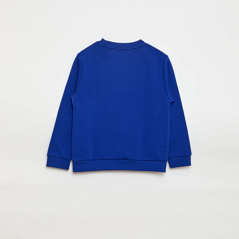 Sweat en molleton gratté uni
