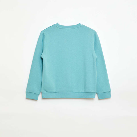 Sweat en molleton gratté uni