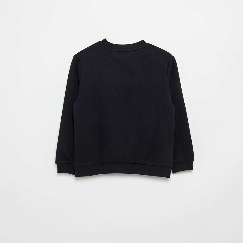 Sweat en molleton gratté uni