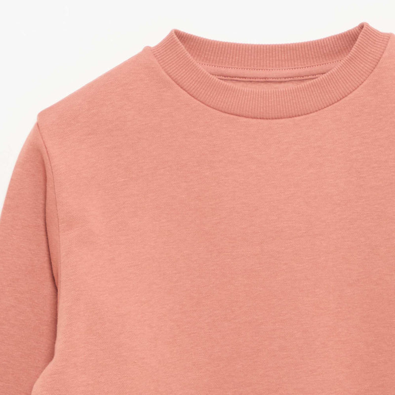 Sweat en molleton gratté uni – Rose – Kiabi Maroc