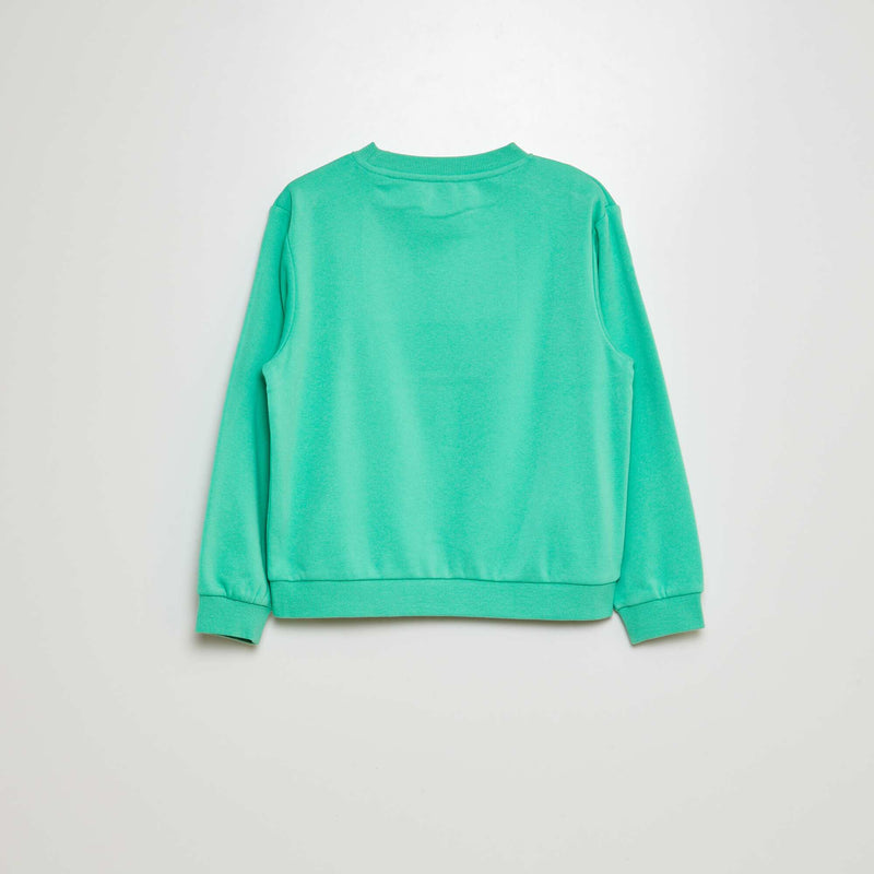 Sweat en molleton gratté uni