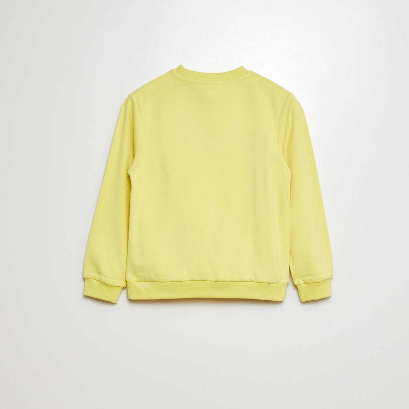 Sweat en molleton gratté uni
