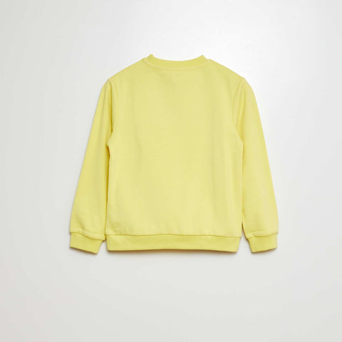 Sweat en molleton gratté uni