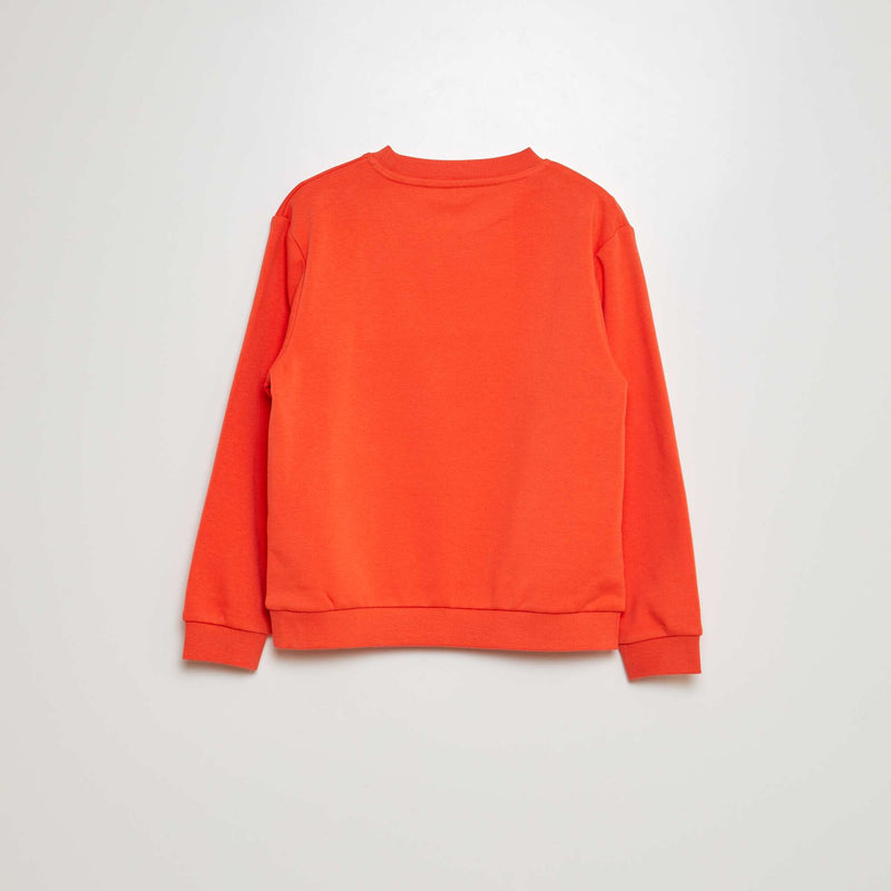 Sweat en molleton gratté uni