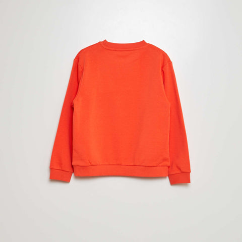 Sweat en molleton gratté uni