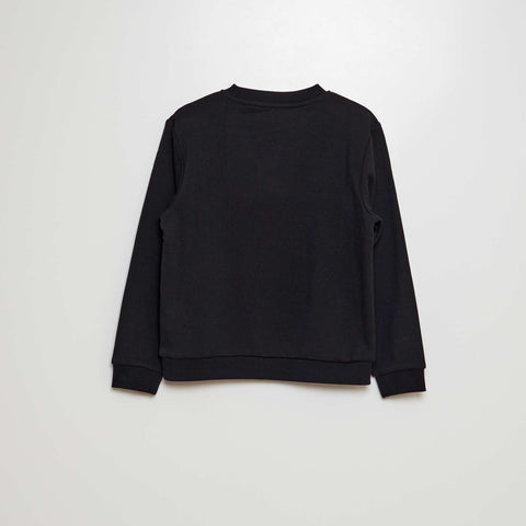 Sweat en molleton gratté uni