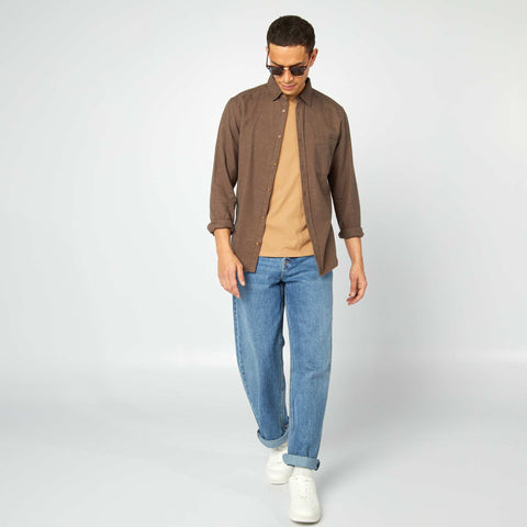 Chemise en flanelle avec poches poitrine