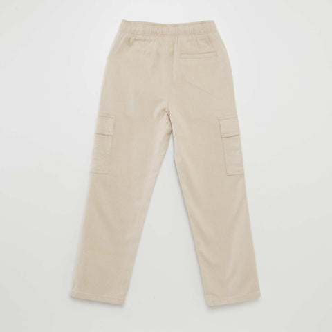 Pantalon chevrons avec poches à rabats