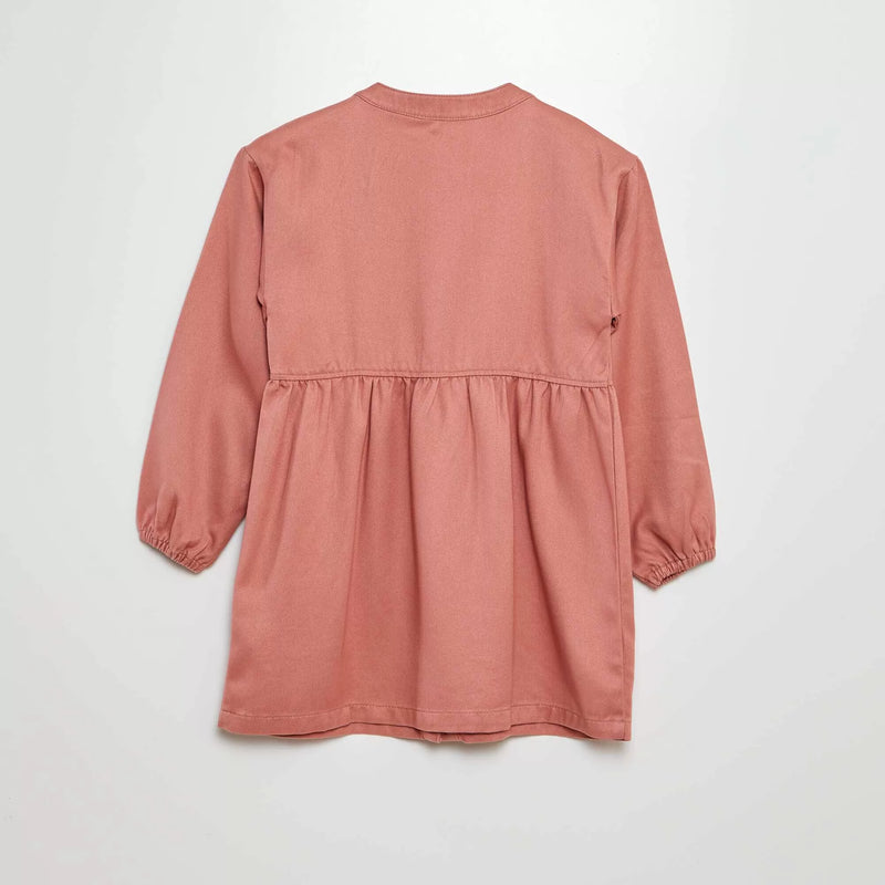 Robe boutonnée à manches longues