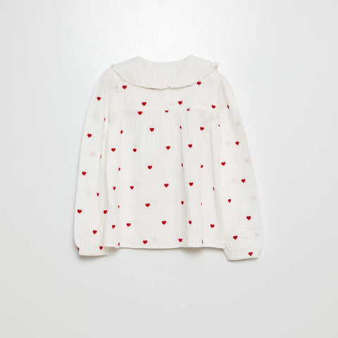 Chemise en double gaze de coton