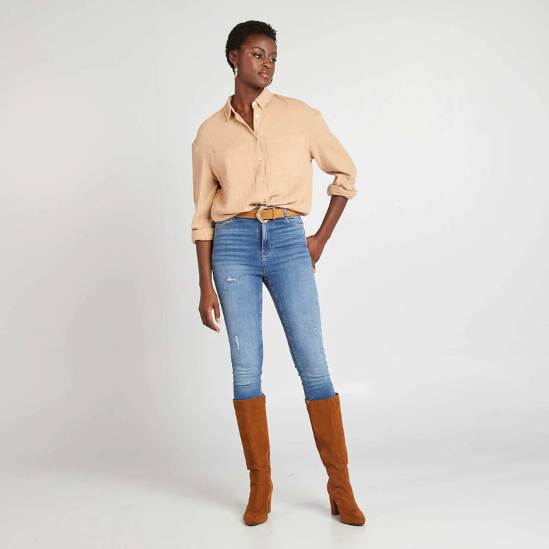 Chemisier en gaze de coton