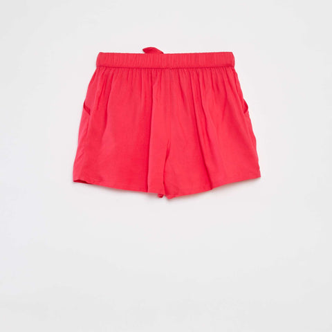 Short léger avec nœud