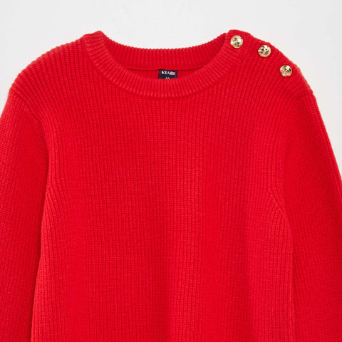 Pull avec boutons marinières