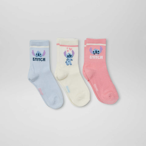 Chaussettes 'Stitch' - lot de 3