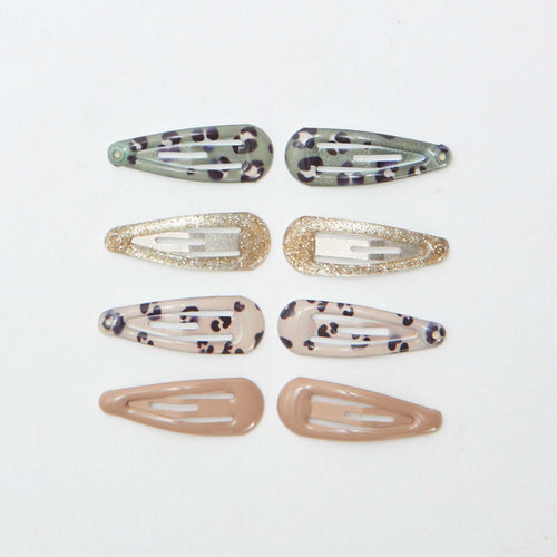 Lot de 8 mini pinces clic clac