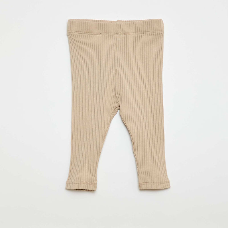 Lot de 2 leggings côtelés
