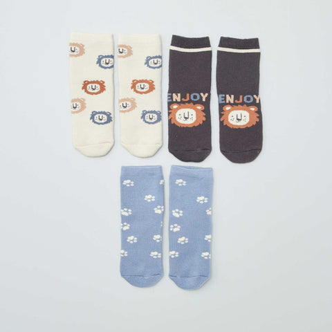 Lot de 3 paires de chaussettes antidérapantes