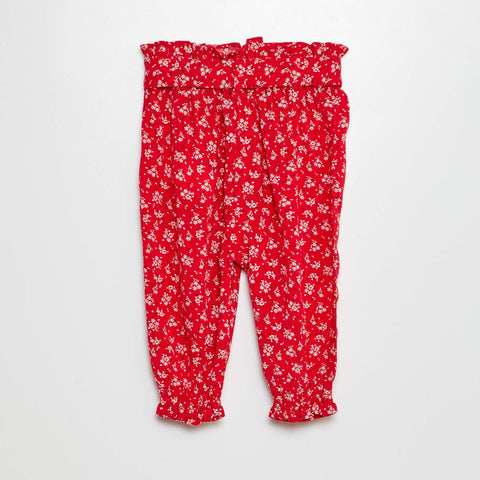 Pantalon fluide à ceinture